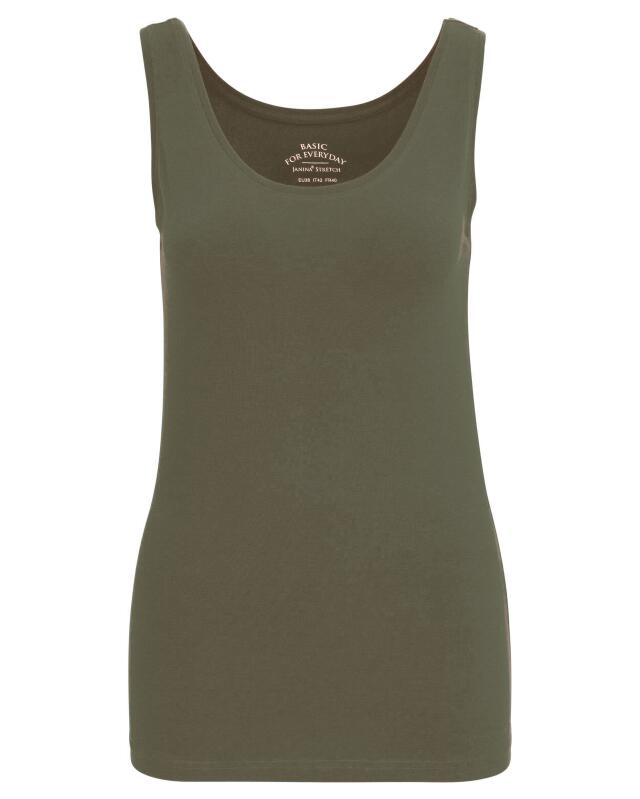 Basic tank top for women, khaki (KiK Basic Tanktop (Khaki)) — KiK, authentic German product in Morocco