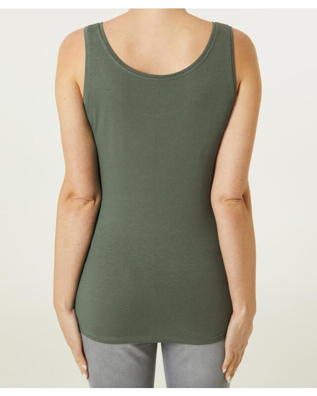 Basic tank top for women, khaki (KiK Basic Tanktop (Khaki)) — KiK, authentic German product in Morocco