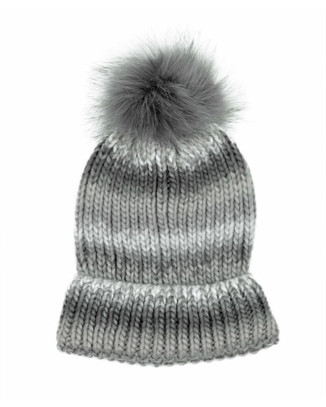 Bonnet en tricot femme, gris — KiK, produit allemand authentique au Maroc
