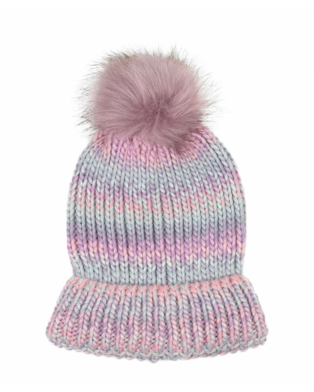 Bonnet en tricot femme, vieux rose — KiK, produit allemand authentique au Maroc
