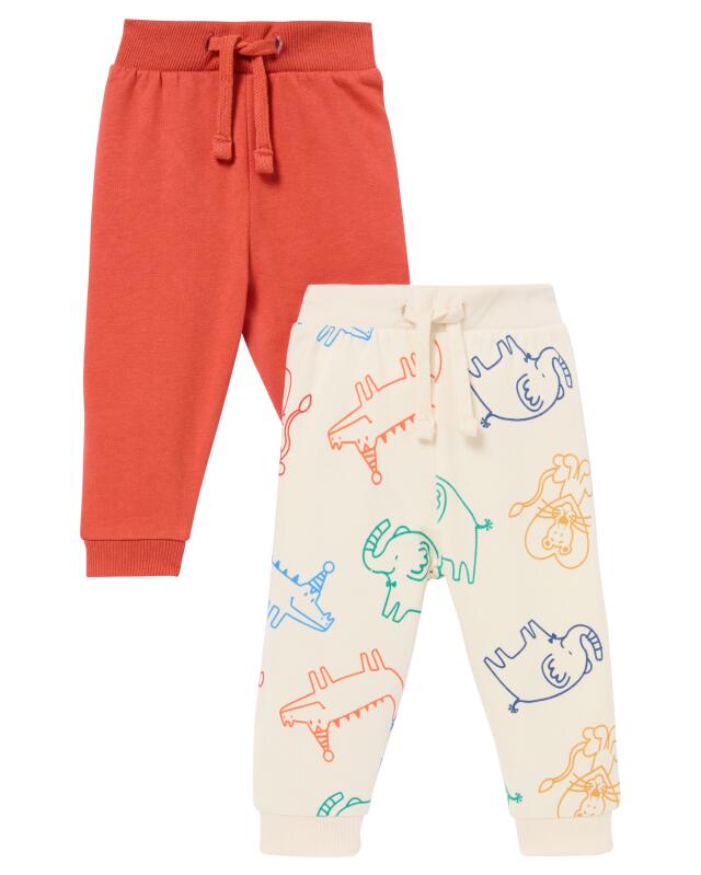 Pantalons de jogging animaux bébé garçon, rouge (KiK Jogginghosen Tiere (rot)) — KiK, produit allemand authentique au Maroc