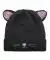 Muts met pailletten zwart