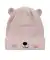 Muts met pailletten lichtroze