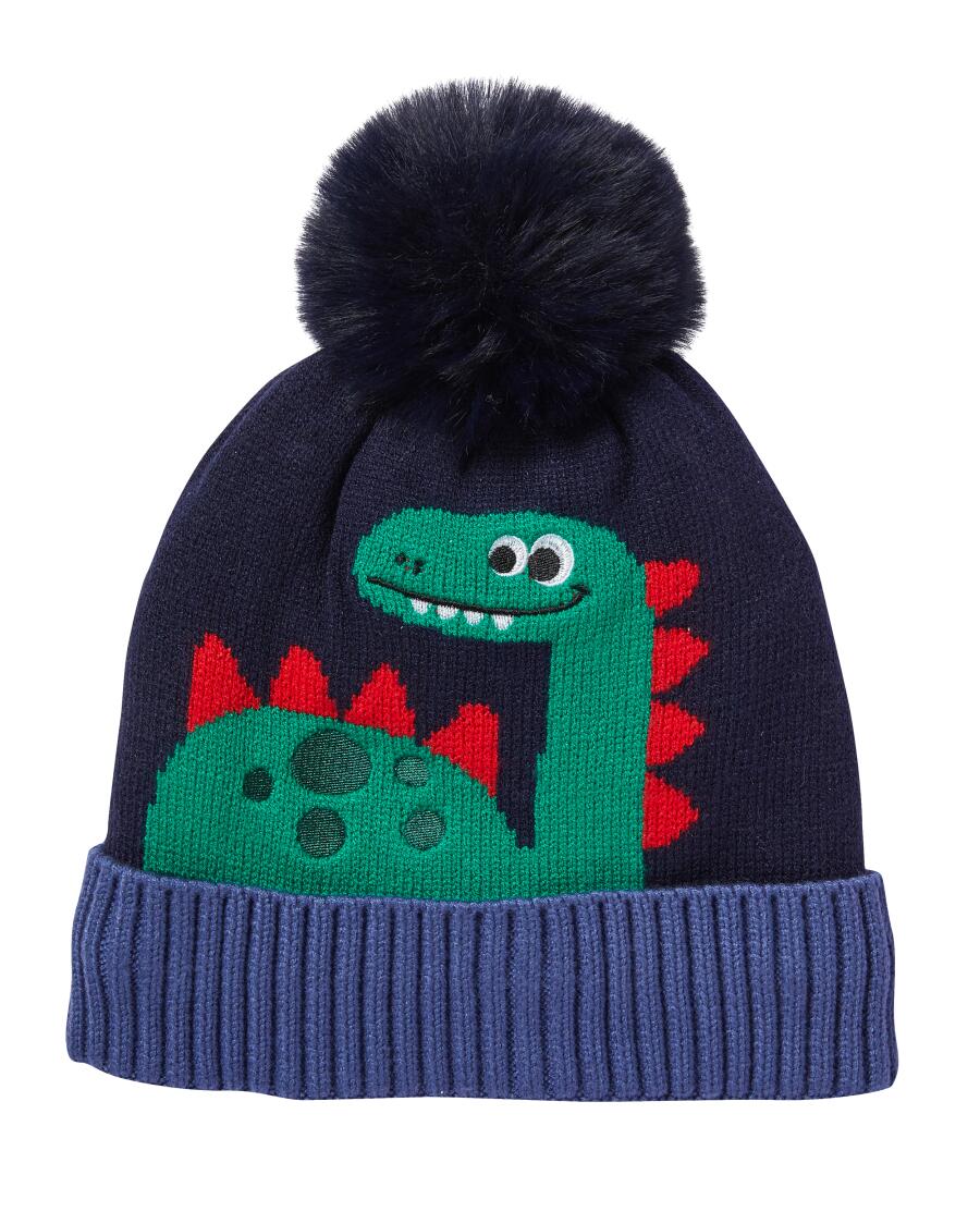 Czapka z dinozaurem niebieski/zielony