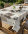 Abwischbare Outdoor-Tischdecke weiß