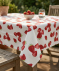 Abwischbare Outdoor-Tischdecke rot