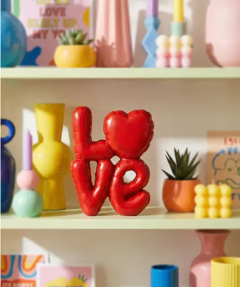 Valentýnské ozdobné nápisy