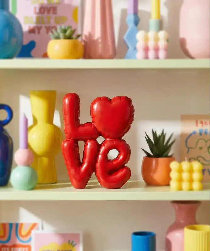 Deko-Schriftzug in Ballonoptik