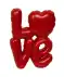 Valentijn deco letters rood