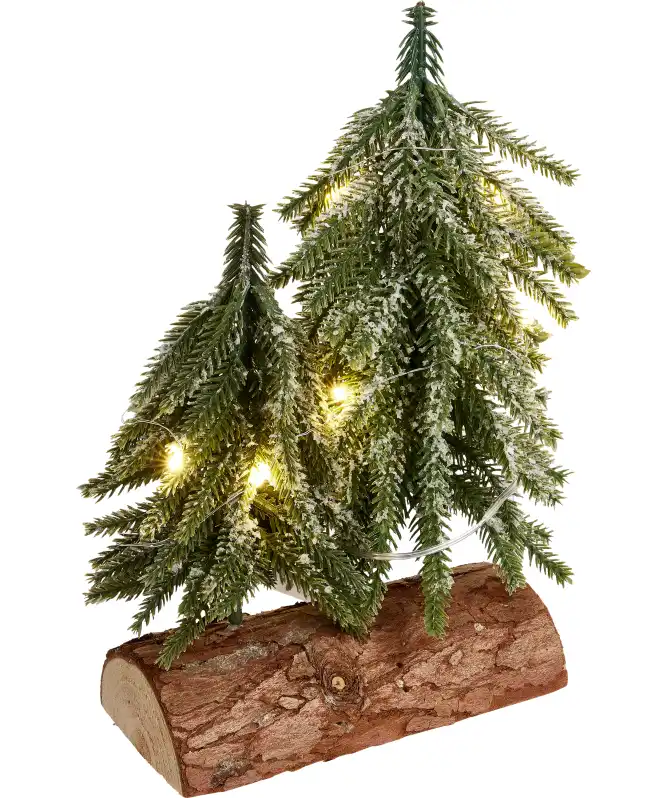 LED-Tannen auf Stamm Weihnachten