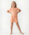 Kurzer Pyjama apricot