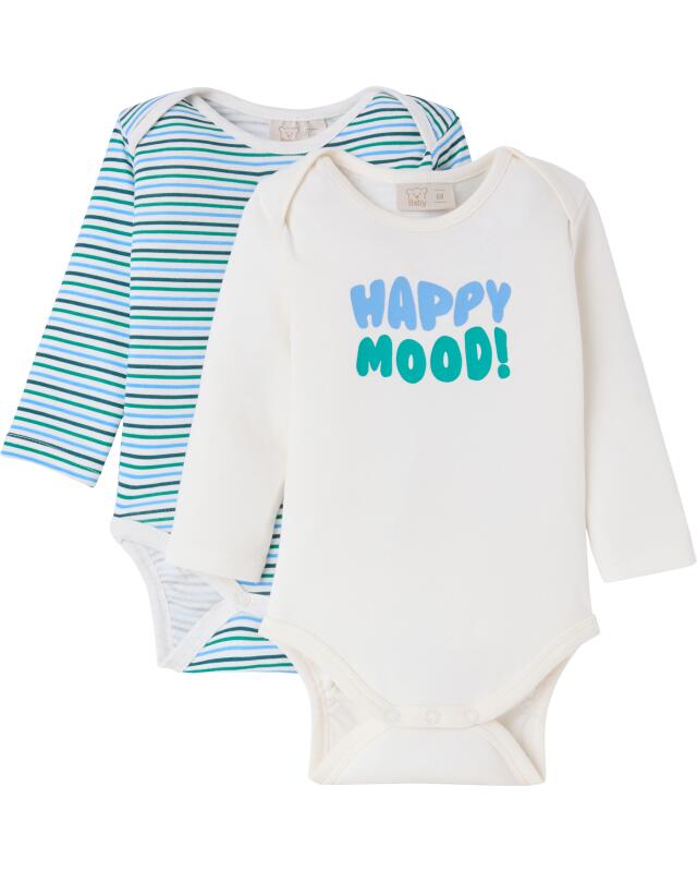 Bodys manches longues bébé garçon, blanc cassé — KiK, produit allemand authentique au Maroc