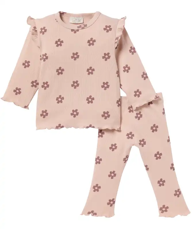Pyjama met bloemenprint