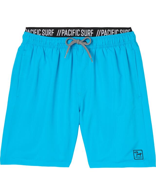 Short de bain à poches latérales homme, bleu fluo (KiK Badeshorts mit Seitentaschen (neon blau)) — KiK, produit allemand authentique au Maroc