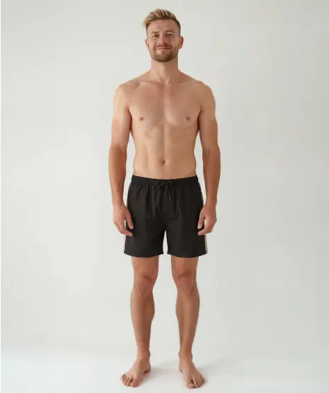 Badeshorts mit Seitenstreifen