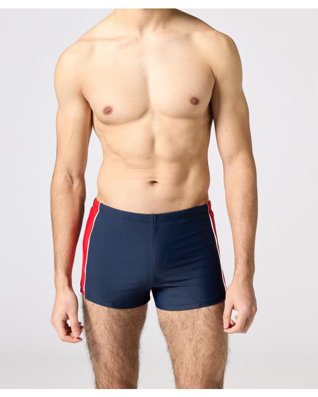 Maillot de bain à bandes latérales homme, bleu marine — KiK, produit allemand authentique au Maroc