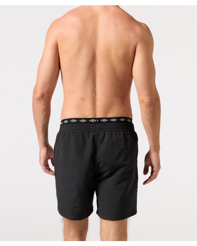 شورت سباحة بخصر مزدوج للرجال، أسود (KiK Badeshorts mit Doppelbund (schwarz)) — KiK, منتج ألماني أصلي في المغرب
