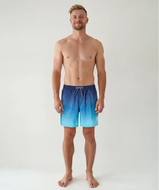 Plavecké šortky s barevným gradientem