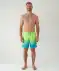 Plavecké šortky s barevným gradientem neonově zelená