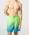 Zwemshort met kleurverloop neon groen