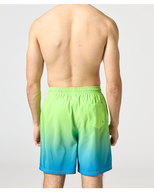 Short de bain dégradé homme, vert fluo (KiK Badeshorts mit Farbverlauf (neon grün)) — KiK, produit allemand authentique au Maroc