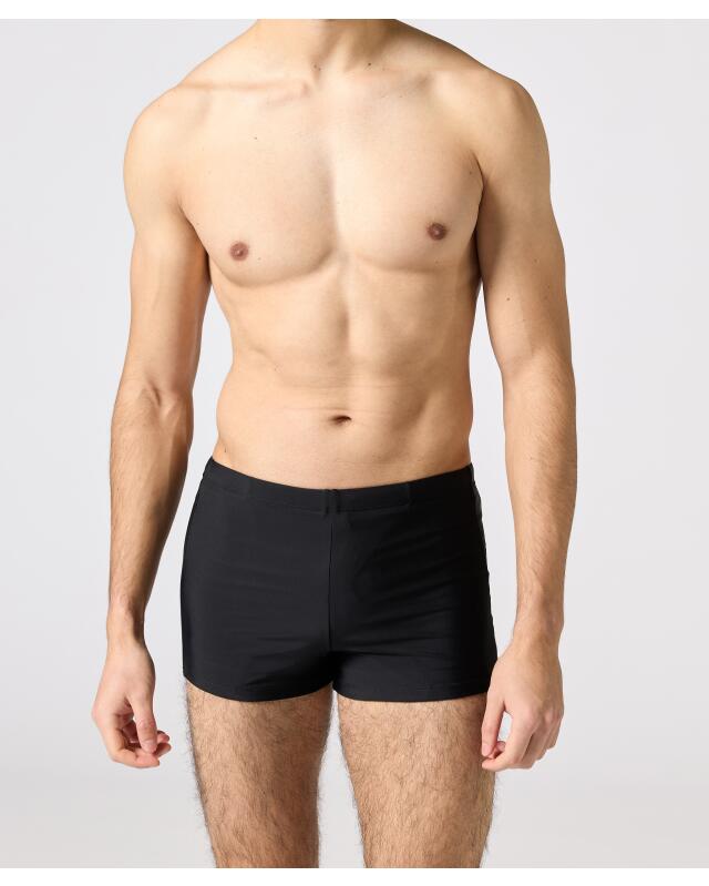 Maillot de bain à taille élastique homme, noir — KiK, produit allemand authentique au Maroc
