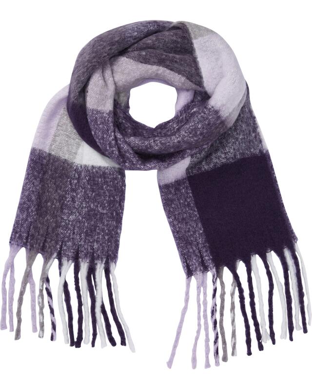 Écharpe à franges femme, violet — KiK, produit allemand authentique au Maroc