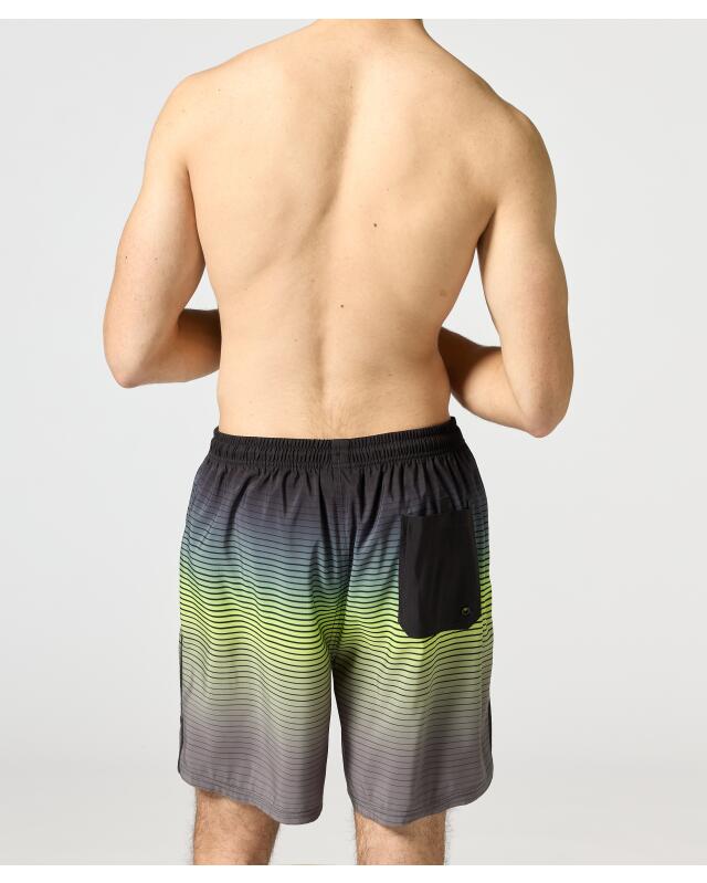 Short de bain dégradé homme, noir (KiK Badeshorts mit Farbverlauf (schwarz)) — KiK, produit allemand authentique au Maroc