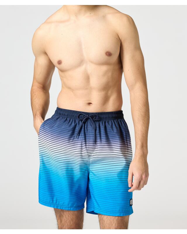 Short de bain dégradé homme, bleu marine (KiK Badeshorts mit Farbverlauf (dunkelblau)) — KiK, produit allemand authentique au Maroc
