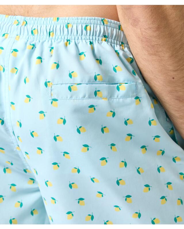 شورت سباحة بطبعة شاملة للرجال، أزرق (KiK Badeshorts mit Allover-Print (blau)) — KiK, منتج ألماني أصلي في المغرب
