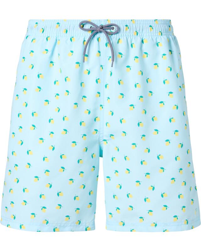شورت سباحة بطبعة شاملة للرجال، أزرق (KiK Badeshorts mit Allover-Print (blau)) — KiK, منتج ألماني أصلي في المغرب