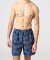 Zwemshort met all-over print donkerblauw