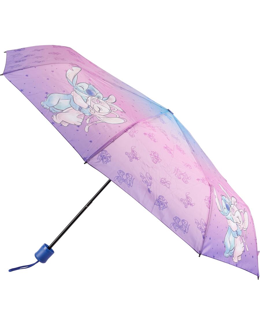 Stitch Taschenschirm rosa