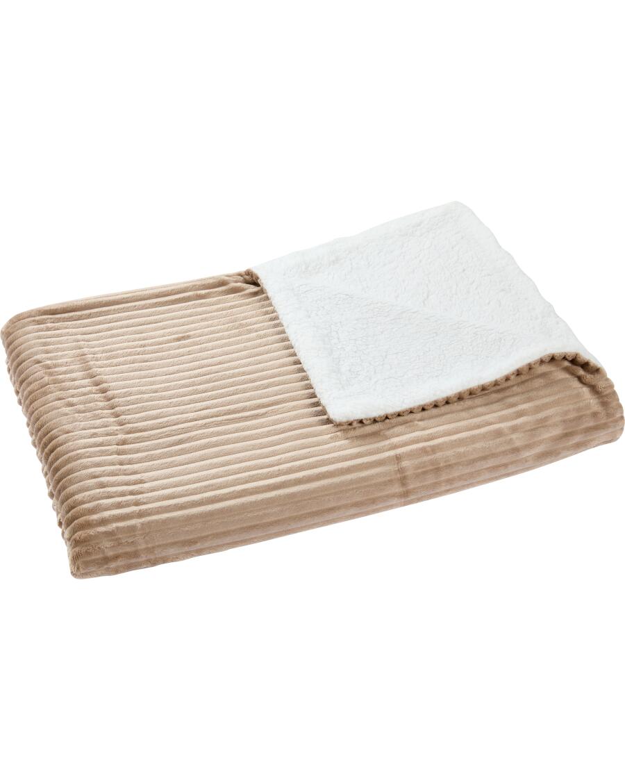 Sherpa-Wohndecke Beige