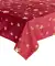 Obrus świąteczny ciemnoczerwony z nadrukiem