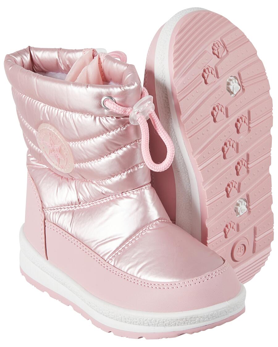 Glänzende Winterboots, Made to be happy, altrosa Günstig bei KiK