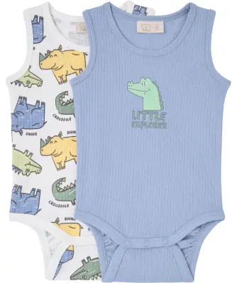 Ärmellose Bodys aus Baumwolle