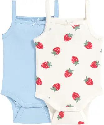 Ärmellose Bodys aus Baumwolle