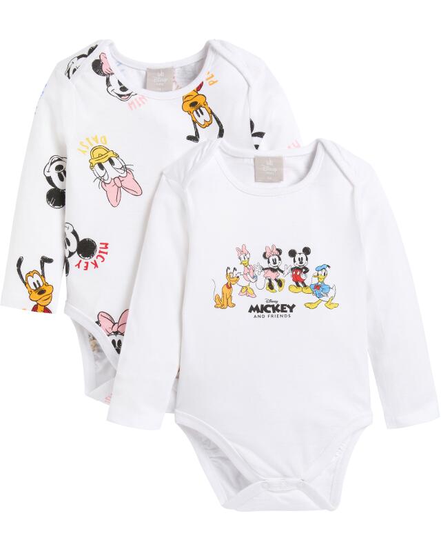 Bodys Mickey and Friends bébé fille, blanc cassé — KiK, produit allemand authentique au Maroc
