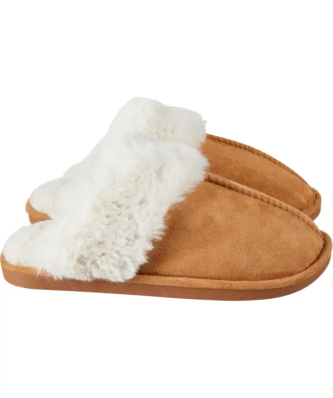 Hausslipper in Wildlederoptik