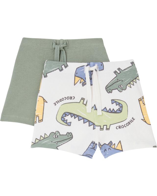 Short à motif animaux sauvages bébé garçon, kaki clair (KiK Shorts Wildtiere (hellkhaki)) — KiK, produit allemand authentique au Maroc