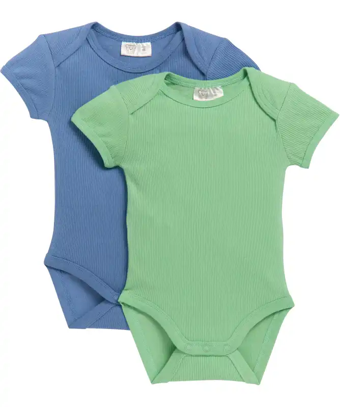 Baby romper met overslaghals