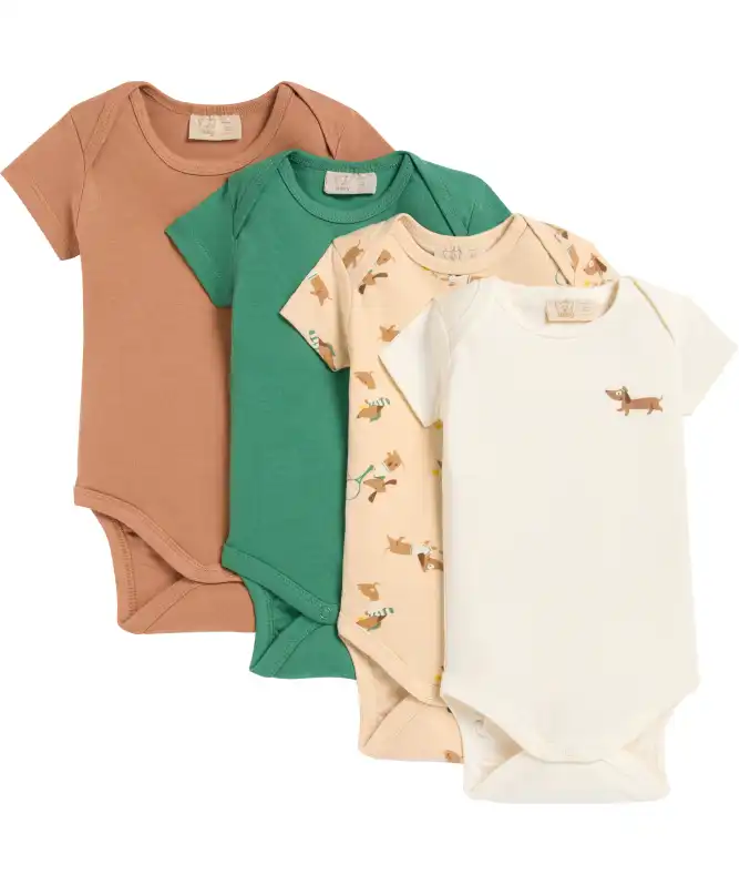Kurzarmbodys aus Baumwolle