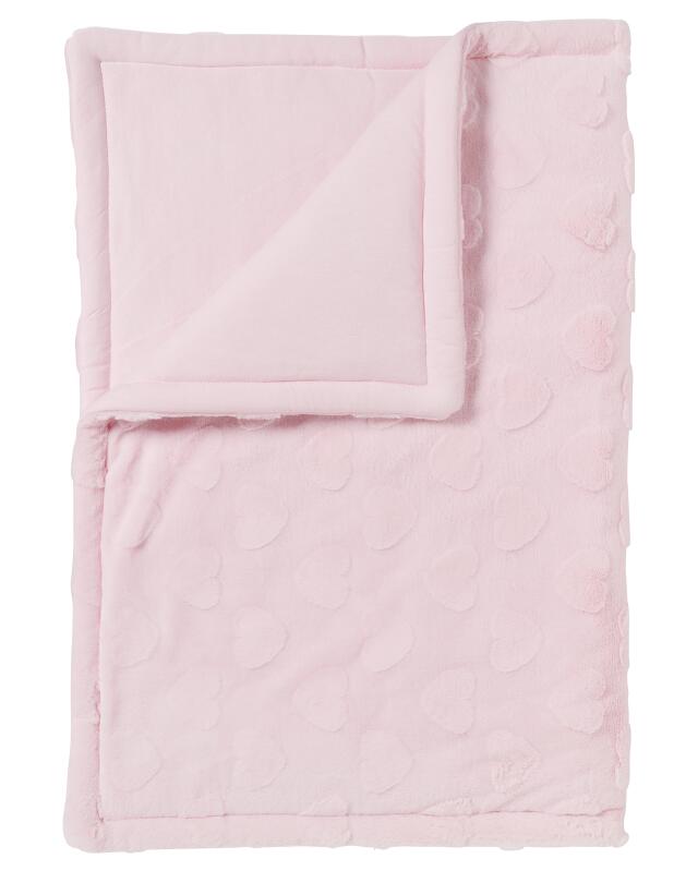 Couverture bébé matelassée garçon, rose clair (KiK Wattierte Babydecke (hellrosa)) — KiK, produit allemand authentique au Maroc