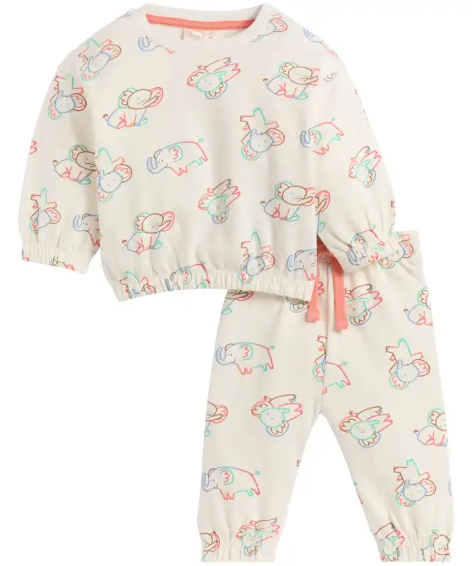 Newborn Sweatshirt + Hose Elefanten