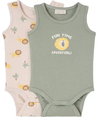 Ärmellose Bodys aus Baumwolle