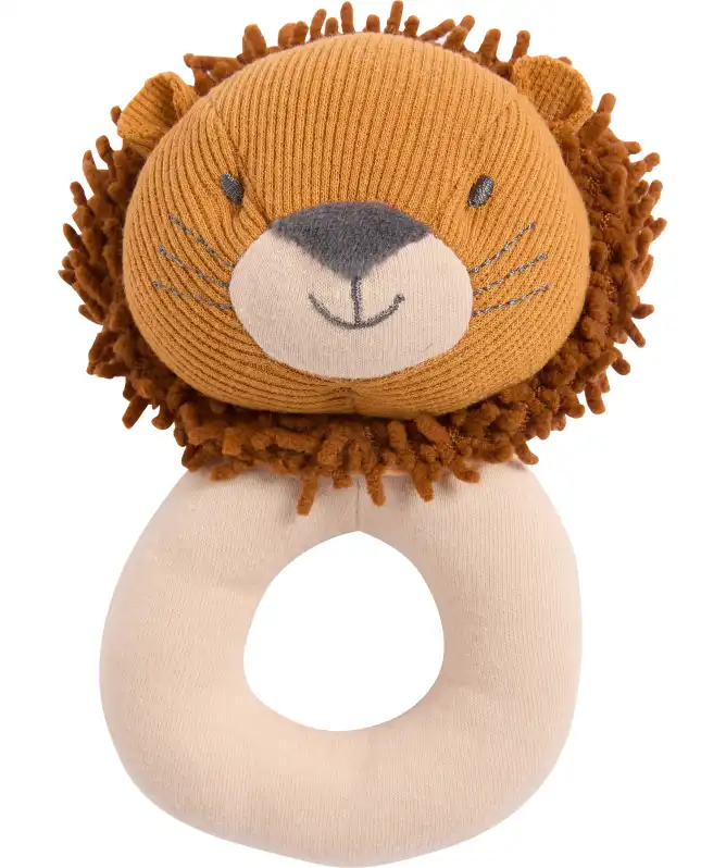 Rassel mit Löwenkopf