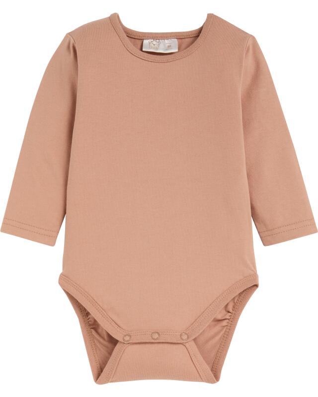 بودي + سالوبيت لحديثي الولادة للرضيع، بني فاتح (KiK Newborn Body + Latzhose (hellbraun)) — KiK, منتج ألماني أصلي في المغرب