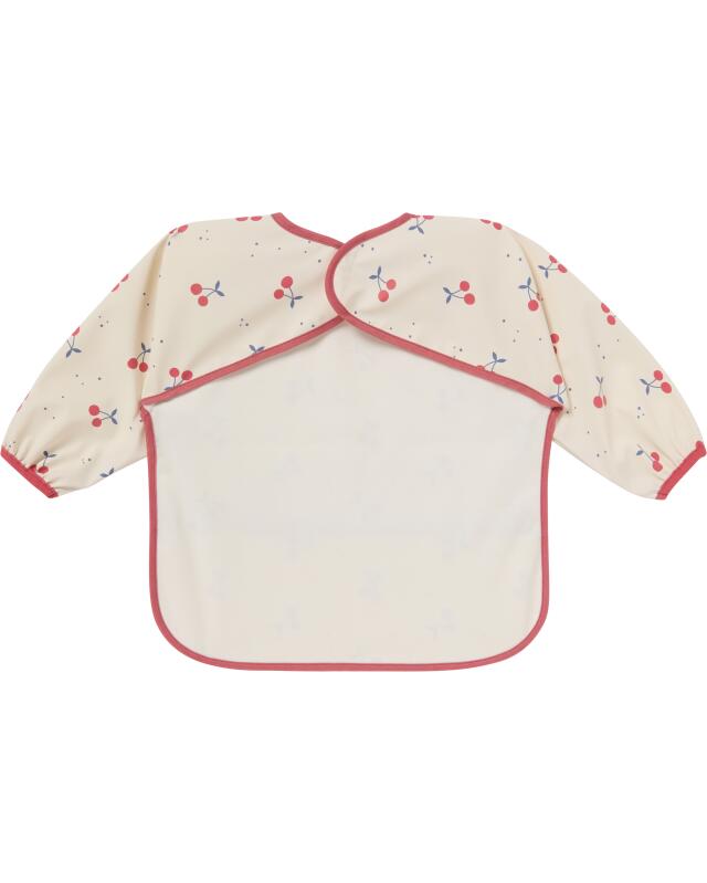 Bavoir à manches bébé fille, blanc cassé (KiK Lätzchen mit Ärmeln (offwhite)) — KiK, produit allemand authentique au Maroc
