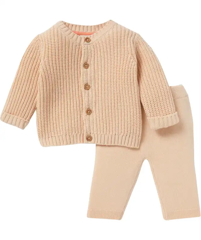 Newborn Strickjacke + Strickhose